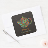 Stickers Retro Vintage Tea Party (Enveloppe)