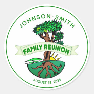 Stickers Retrouvailles Family Green Tree personnal