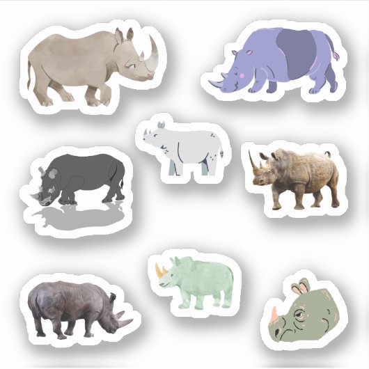 Stickers Rhinoceros (Devant)