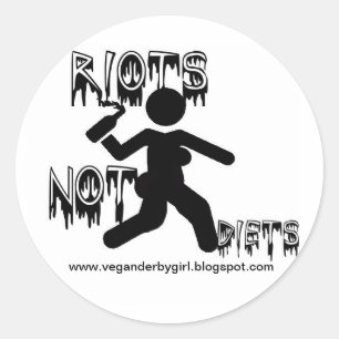 Stickers Riots Not Diets