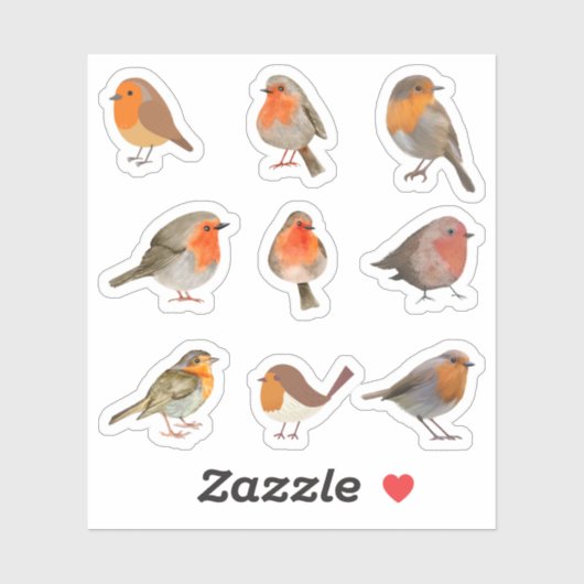 Stickers Robin (Feuille)
