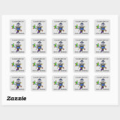 Stickers Robot Pirate "Talk Like A Pirate Day" (Feuille)