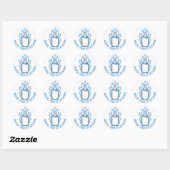 Stickers Rocher Thiz Vêtements Bleu Bébé Bouteille (Feuille)