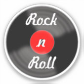 Stickers Rock and Roll Vinyl (Recto)