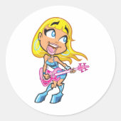 Stickers Rock Girl (Devant)