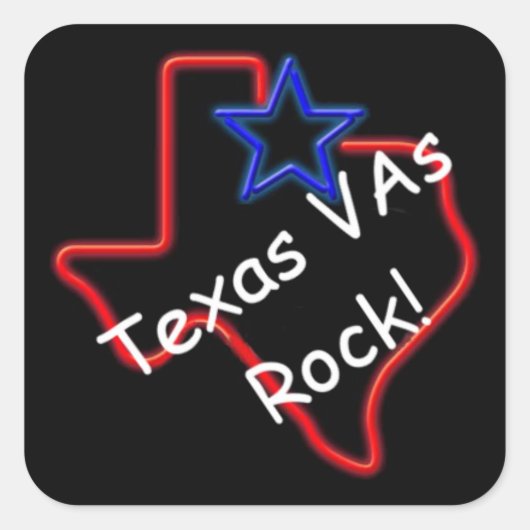 Stickers Rock Texas VA (Devant)