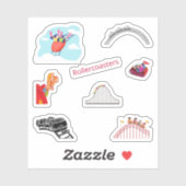 Stickers Rollercoaster (Feuille)
