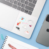 Stickers Rollercoaster (Ordinateur portable avec iPhone)