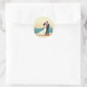 Stickers Romance Mariage Plage (Sac)