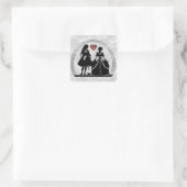 Stickers Romance Silhouette Romantique (Sac)
