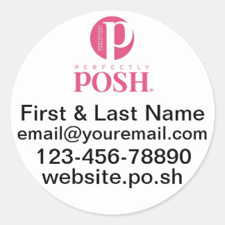 Stickers Rond Personnalisés Parfaitement Posh