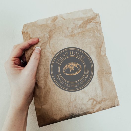 Stickers Rond Rustique Classique pour les articles