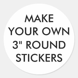 Stickers ronds 3 pouces lustrés personnalisés