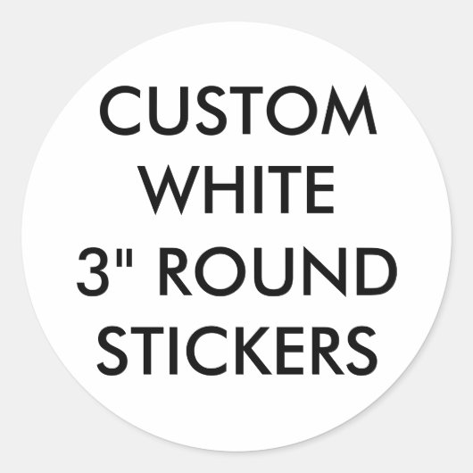 Stickers ronds 3 pouces lustrés personnalisés (Devant)