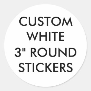 Stickers ronds 3 pouces lustrés personnalisés