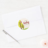 Stickers ronds animaux de bois (Enveloppe)