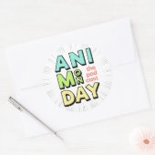 Stickers ronds AniMonday (Enveloppe)
