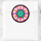 Stickers ronds avec coeur (Sac)