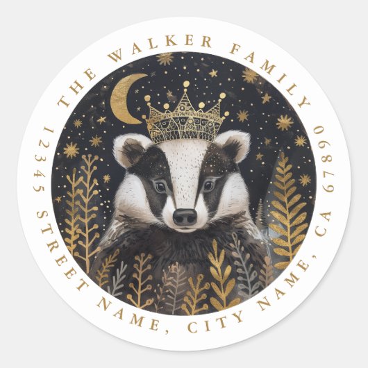 Stickers ronds Badger (Devant)