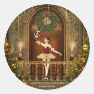 Stickers ronds Ballerina et Nutcracker