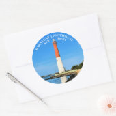 Stickers ronds Barnegat Lighthouse, New Jersey (Enveloppe)