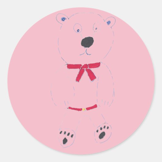 Stickers ronds Barry Bear (Devant)