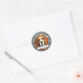 Stickers ronds beagles (Enveloppe)