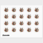 Stickers ronds bergers allemands (Feuille)