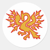 Stickers ronds - Blanc (Devant)