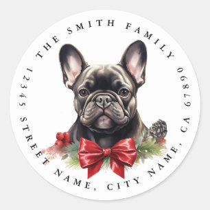 Stickers ronds Bulldog français