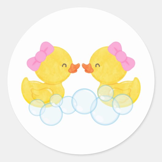 Stickers ronds canard en caoutchouc pour fille jum (Devant)