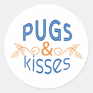Stickers ronds carlins & baisers