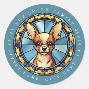 Stickers ronds Chihuahua