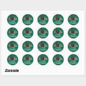 Stickers ronds classiques (Feuille)