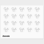 Stickers ronds classiques (Feuille)