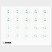 Stickers ronds classiques (Feuille)