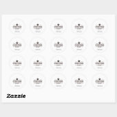 Stickers ronds classiques (Feuille)