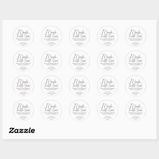 Stickers ronds classiques (Feuille)