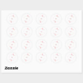 Stickers ronds classiques (Feuille)