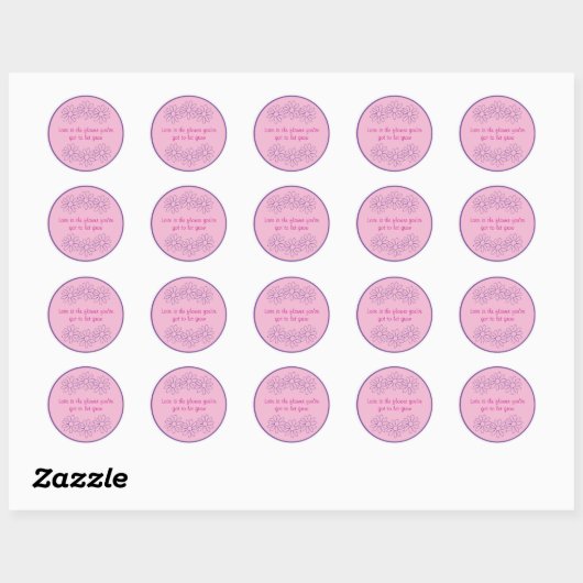 Stickers ronds classiques (Feuille)