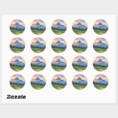 Stickers ronds classiques (Feuille)