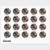Stickers ronds classiques 'Chasing Light Gallery' (Feuille)