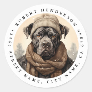 Stickers ronds Corso Cane Cute