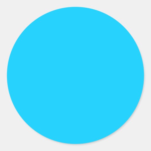 Stickers ronds couleur solide, bleu ciel (Devant)