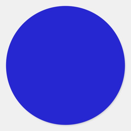 Stickers ronds couleur solide, Royal Blue (Devant)