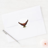 Stickers ronds d'aigle Majestic (Enveloppe)