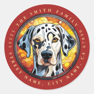 Stickers ronds dalmatiens