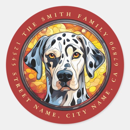 Stickers ronds dalmatiens (Devant)