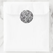 Stickers ronds Damask Swirl (Sac)