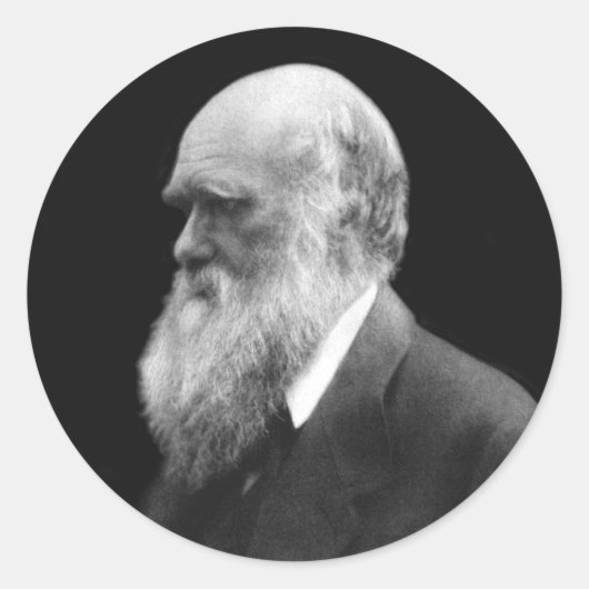 Stickers ronds Darwin Portrait (Devant)